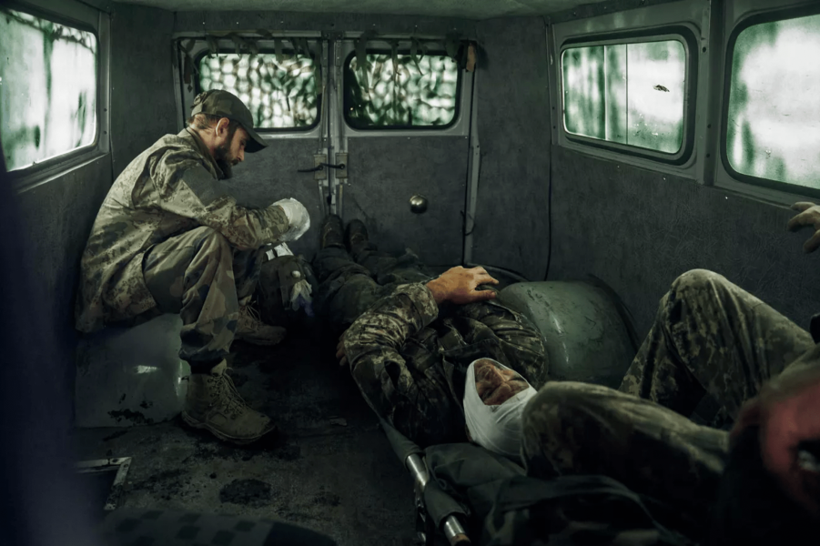 Zranění ukrajinští vojáci - 42TČen