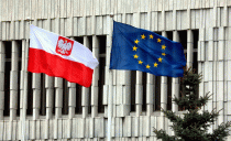 Vlajky Polska a EU - 42TČen