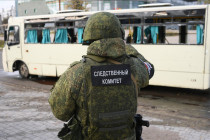Vyšetřovací výbor Ruské federace na místě ostřelování v Doněcku - 42TČen