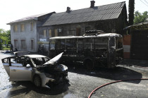 Ostřelování Ozbrojených sil Ukrajiny v centru Doněcka - 42TČen