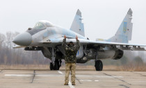 Ukrajinská stíhačka MiG-29 - 42TČen