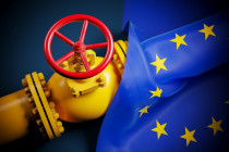Plynovod a vlajka EU - 42TČen